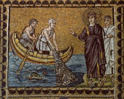 jesuscallingsaintpeterandsaintandrewbasilicaravenna